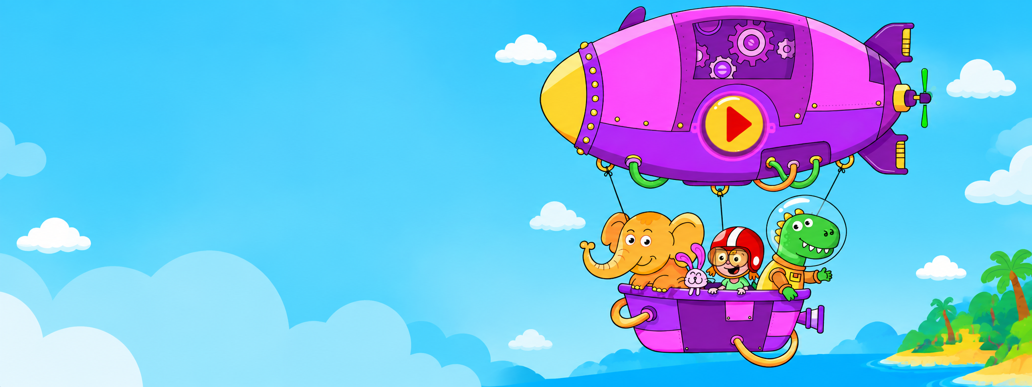 Toya Kids colorful zeppelin adventure