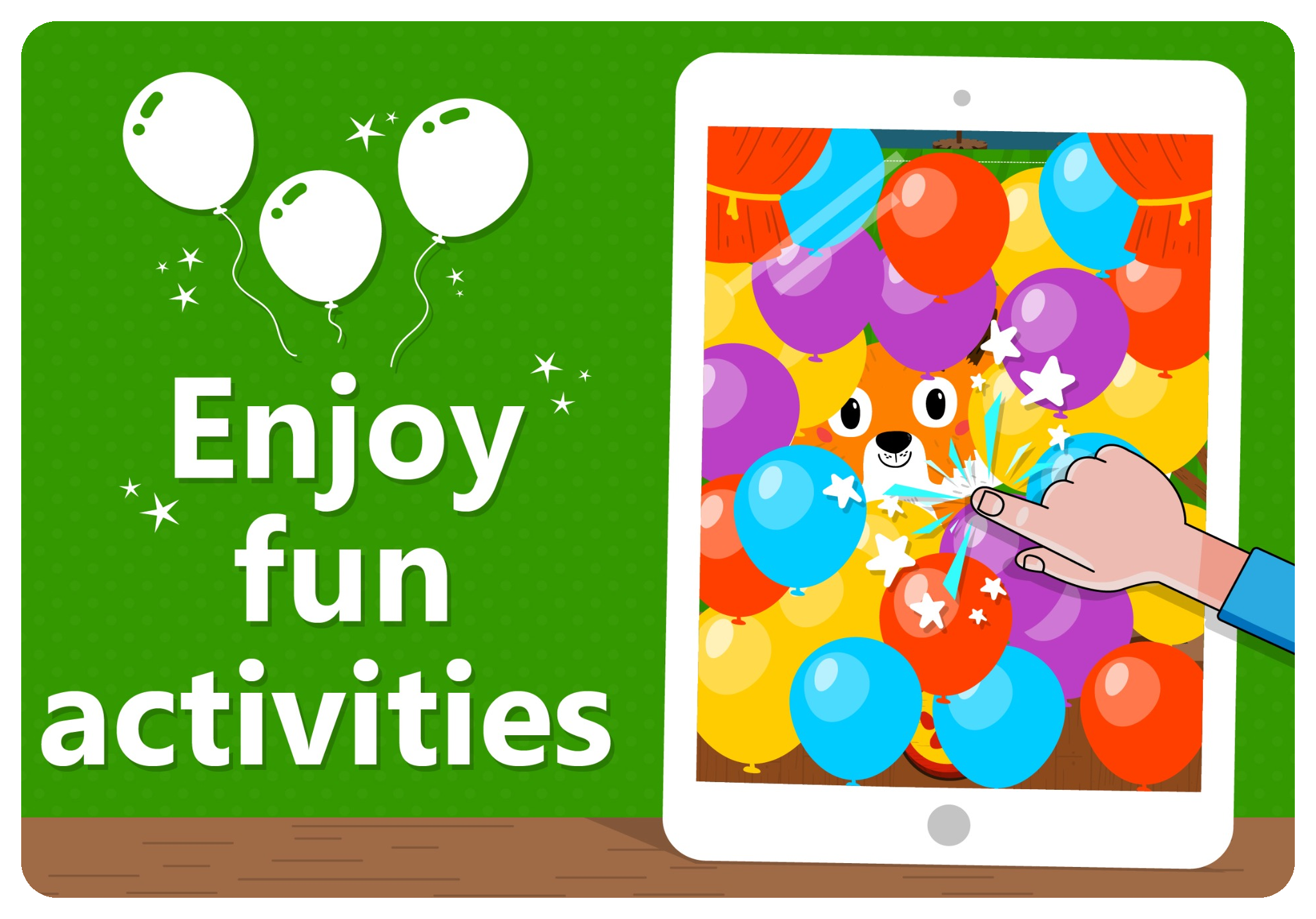 Playful balloon activity in Animal Theatre