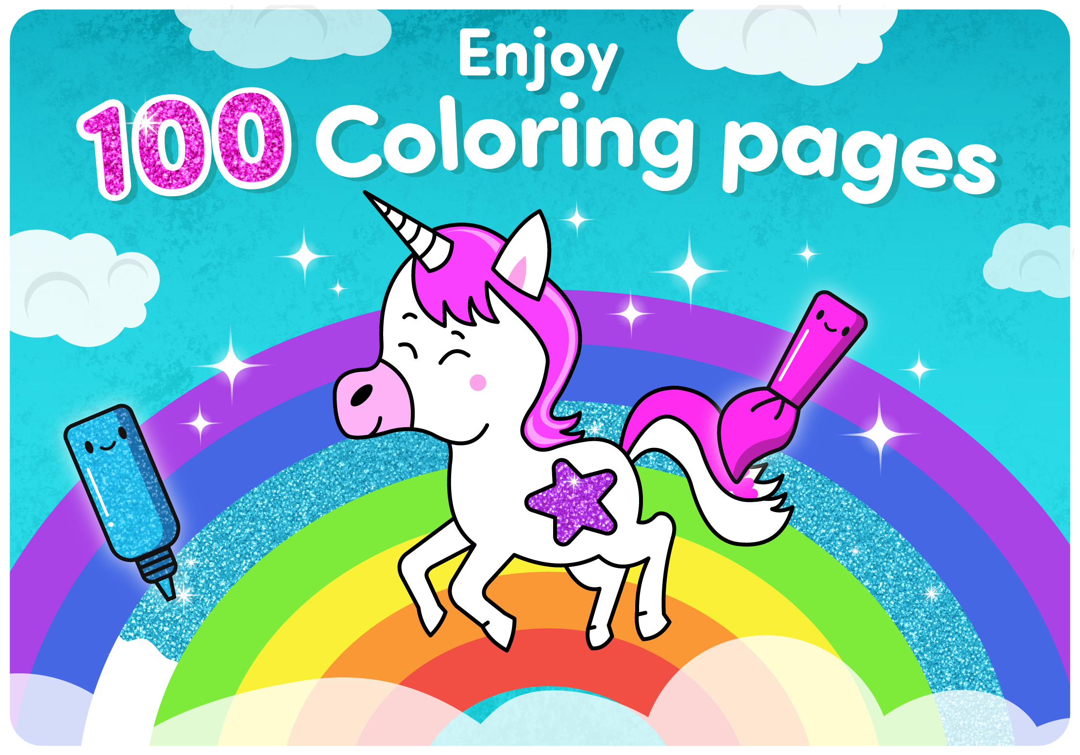 Toya Coloring unicorn coloring page