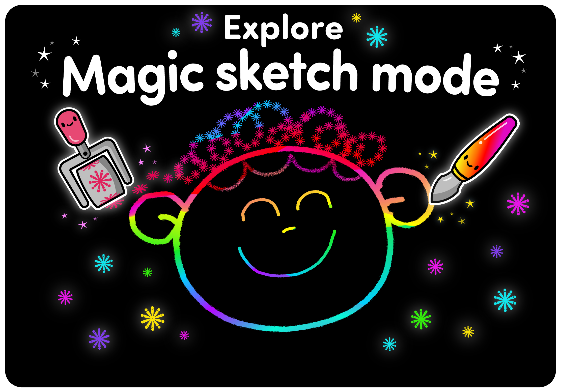 Toya Coloring magic sketch mode