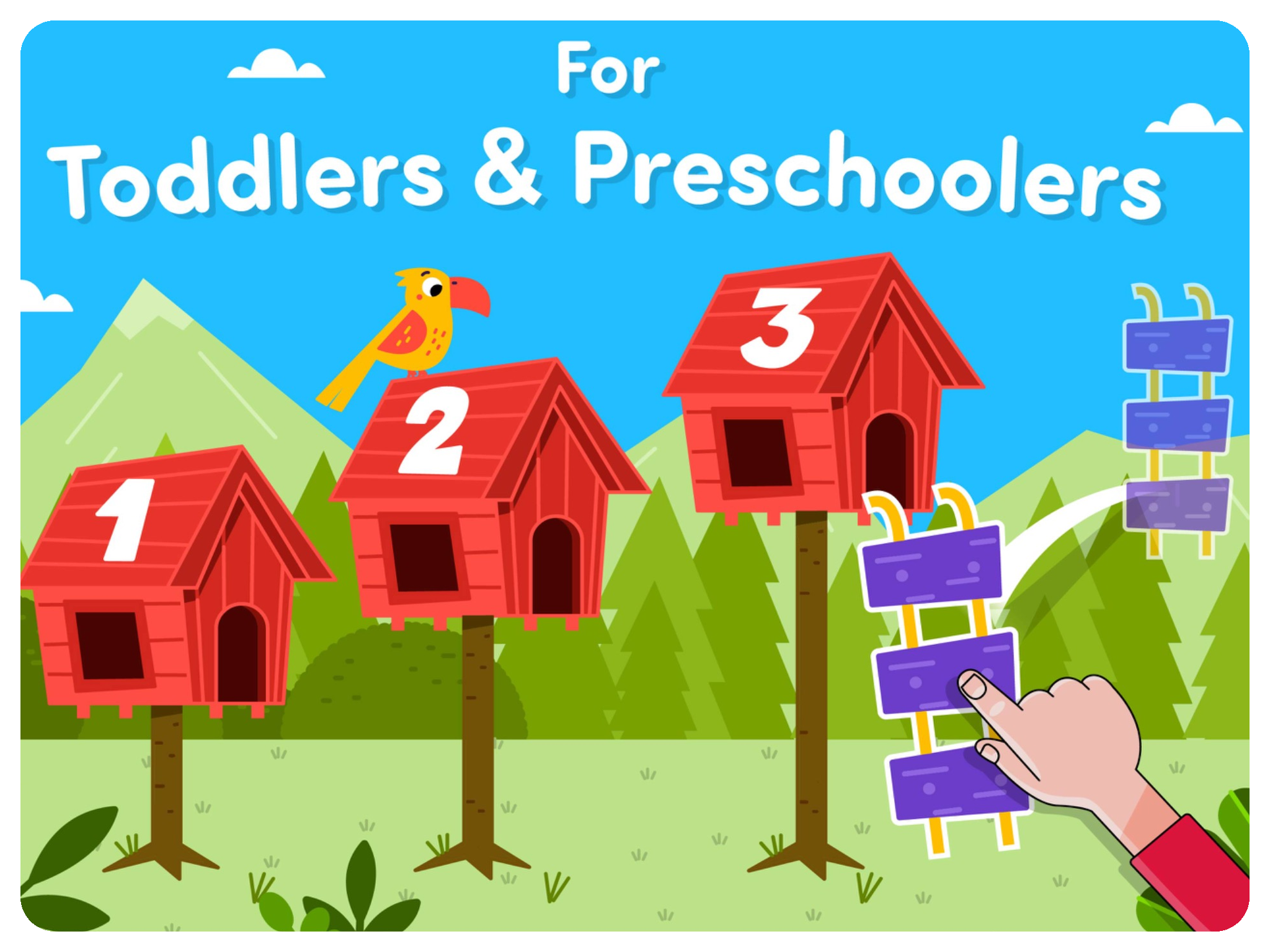 Number activity designed for toddlers and preschoolers