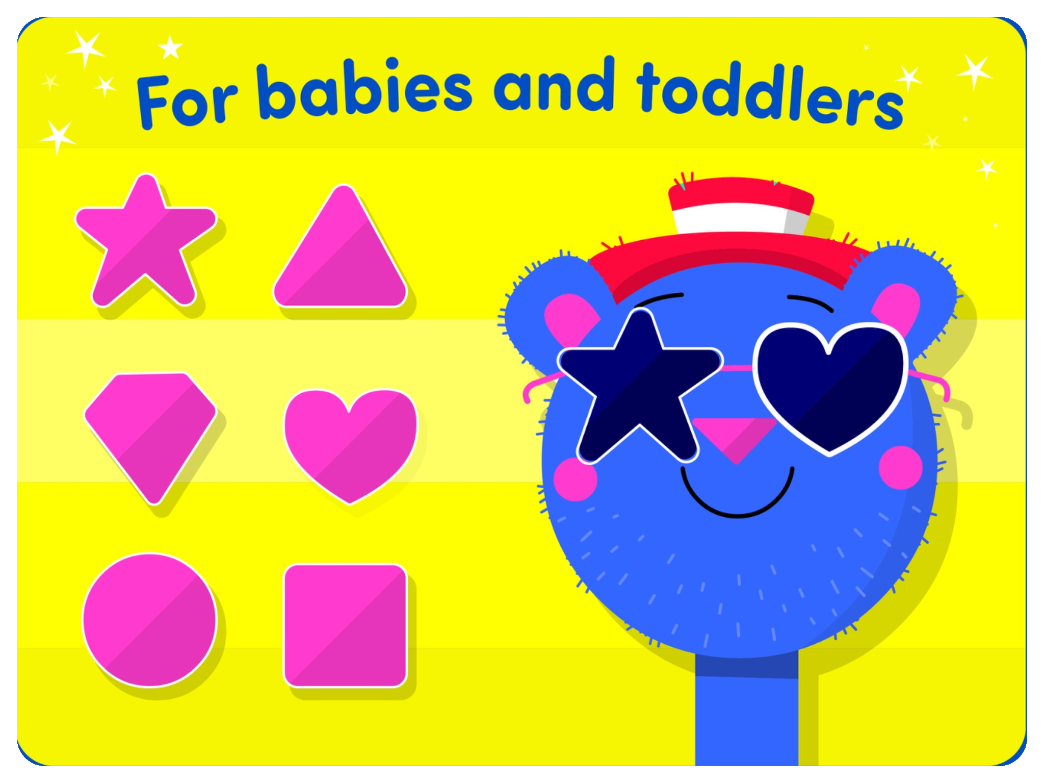 Shapes game designed for babies and toddlers