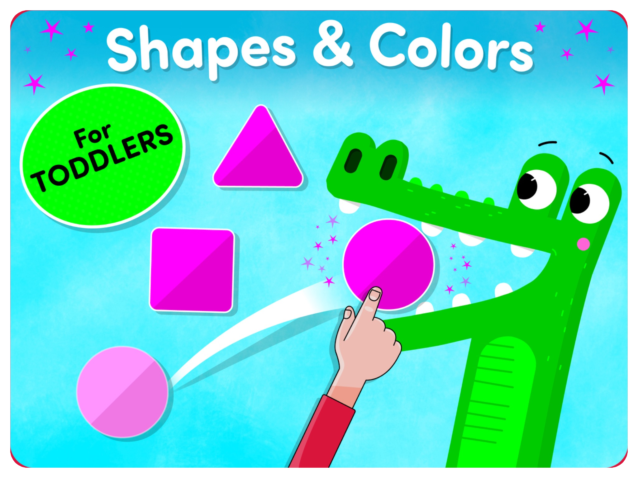 Shapes and colors crocodile activity